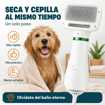 Secador Peine 2 en 1 para Mascotas