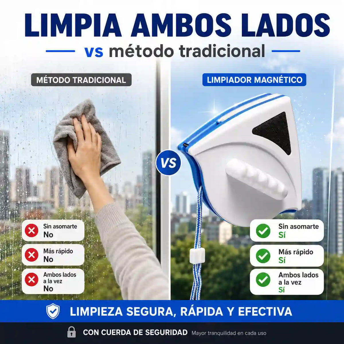Limpiavidrios Magnético