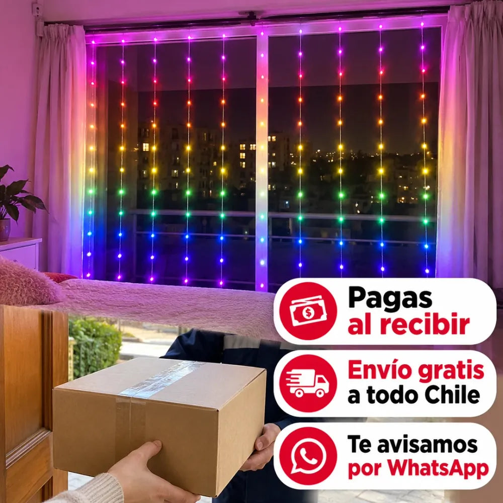 Pagas al recibir, envío gratis a todo Chile y aviso por WhatsApp